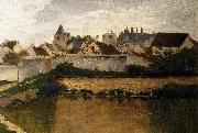 Charles-Francois Daubigny The Village, Auvers-sur-Oise USA oil painting artist